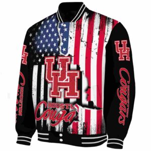houston cougars patriotic theme black jacket best selling jacketwow