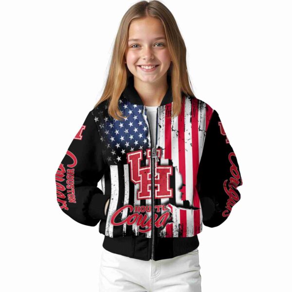 houston cougars patriotic theme black jacket top rated jacketwow