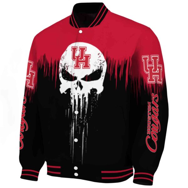 houston cougars punisher skull red black white jacket best selling jacketwow