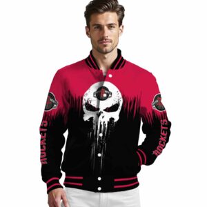 houston rockets punisher skull red black white jacket high quality jacketwow