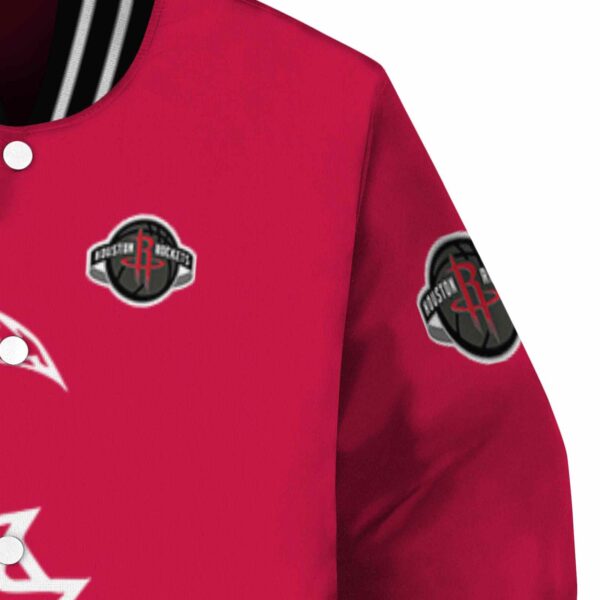 houston rockets tribal art red white black jacket premium grade jacketwow