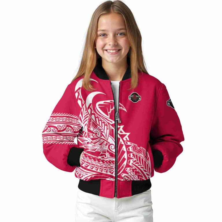 houston rockets tribal art red white black jacket top rated jacketwow