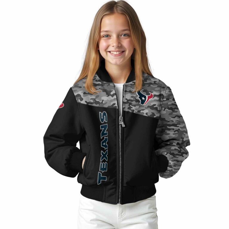 houston texans camo patchwork black jacket top rated jacketwow