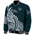 houston texans tribal art blue white black jacket best selling jacketwow