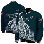 houston texans tribal art blue white black jacket best selling jacketwow