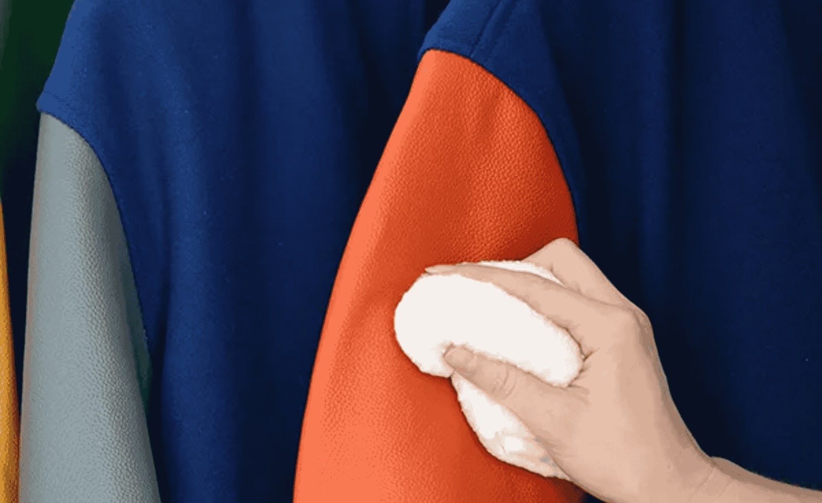 how to wash a varsity jacket 2 Just use a clean cloth to blot the stains and let it dry naturally