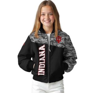 indiana hoosiers camo patchwork black jacket top rated jacketwow