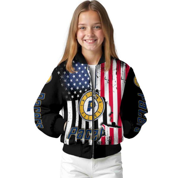 indiana pacers patriotic theme black jacket top rated jacketwow
