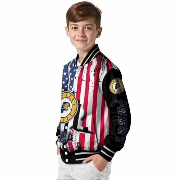 indiana pacers patriotic theme black jacket trendy jacketwow
