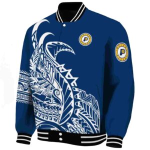 indiana pacers tribal art blue white black jacket best selling jacketwow