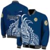 indiana pacers tribal art blue white black jacket fashion forward jacketwow