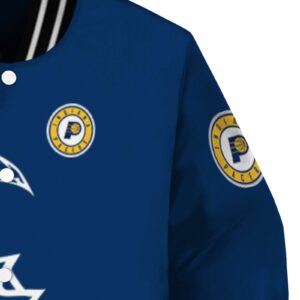 indiana pacers tribal art blue white black jacket premium grade jacketwow