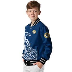 indiana pacers tribal art blue white black jacket trendy jacketwow