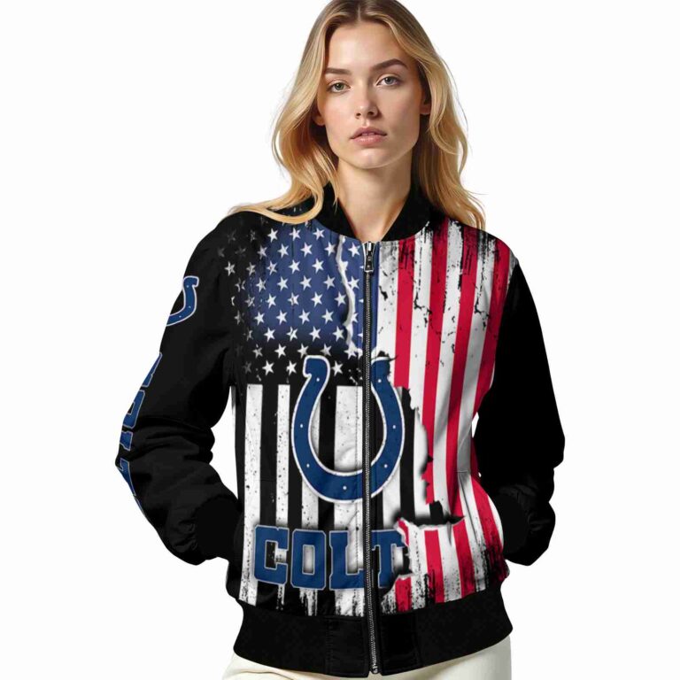indianapolis colts patriotic theme black jacket latest model jacketwow