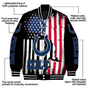 indianapolis colts patriotic theme black jacket new arrival jacketwow