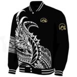 iowa hawkeyes tribal art black white black jacket best selling jacketwow