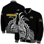 iowa hawkeyes tribal art black white black jacket best selling jacketwow