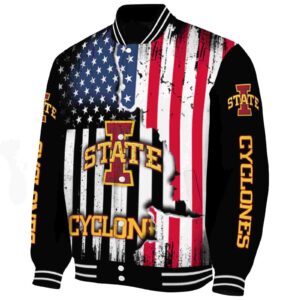 iowa state cyclones patriotic theme black jacket best selling jacketwow