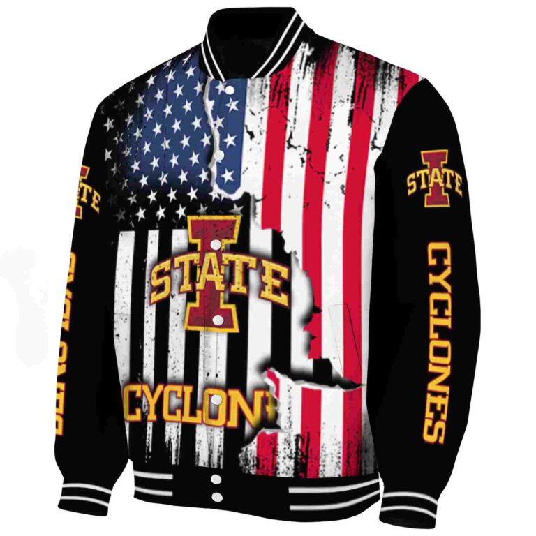 iowa state cyclones patriotic theme black jacket best selling jacketwow