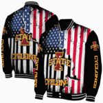 iowa state cyclones patriotic theme black jacket best selling jacketwow