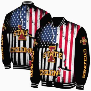 iowa state cyclones patriotic theme black jacket fashion forward jacketwow