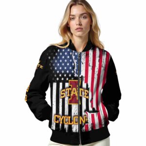 iowa state cyclones patriotic theme black jacket latest model jacketwow