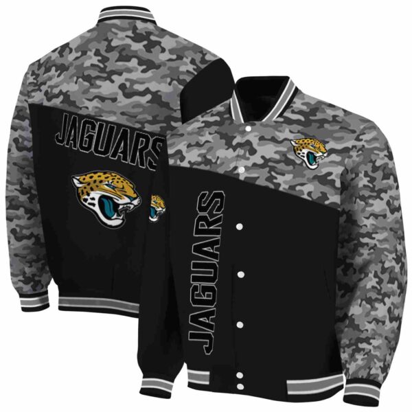 jacksonville jaguars camo patchwork black jacket fashion forward jacketwow