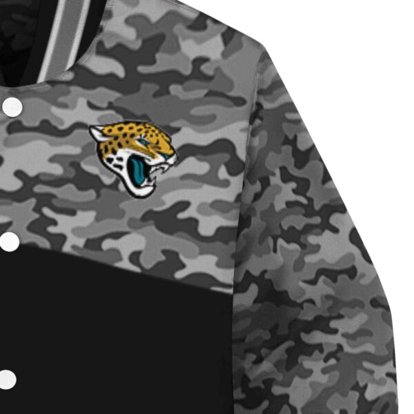 jacksonville jaguars camo patchwork black jacket premium grade jacketwow