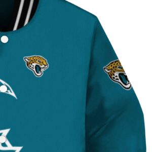 jacksonville jaguars tribal art teal white black jacket premium grade jacketwow