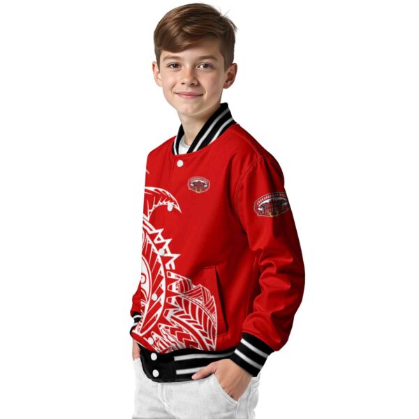 jacksonville state gamecocks tribal art red white black jacket trendy jacketwow