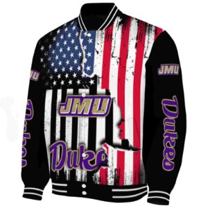 james madison dukes patriotic theme black jacket best selling jacketwow