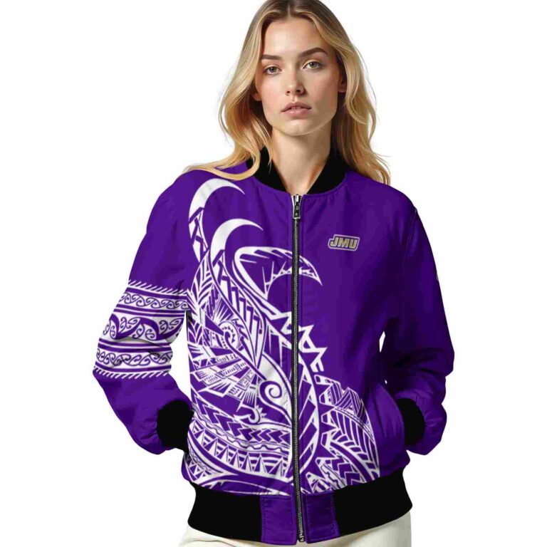 james madison dukes tribal art purple white black jacket latest model jacketwow