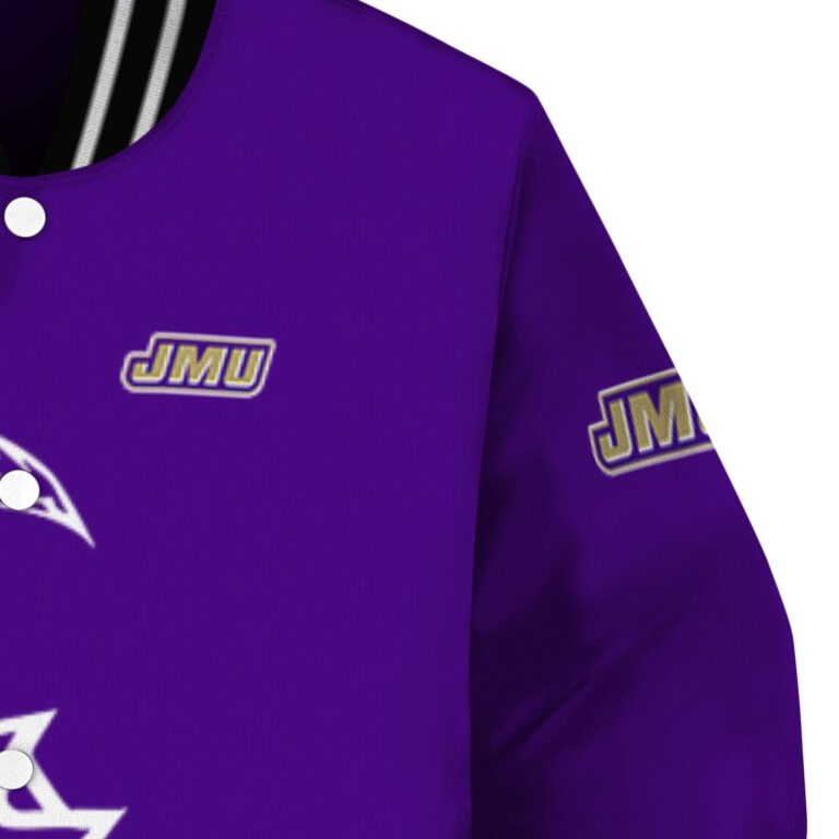 james madison dukes tribal art purple white black jacket premium grade jacketwow