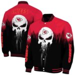 kansas city chiefs punisher skull red black white jacket best selling jacketwow