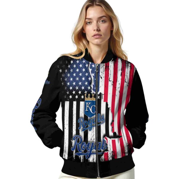 kansas city royals patriotic theme black jacket latest model jacketwow