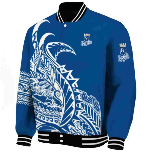 kansas city royals tribal art royal blue white black jacket best selling jacketwow