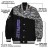 kansas jayhawks camo patchwork black jacket new arrival jacketwow