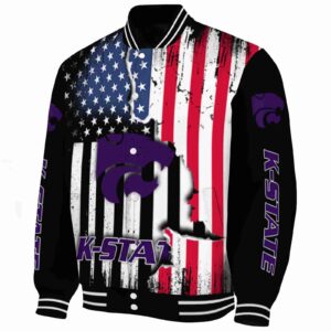 kansas state wildcats patriotic theme black jacket best selling jacketwow