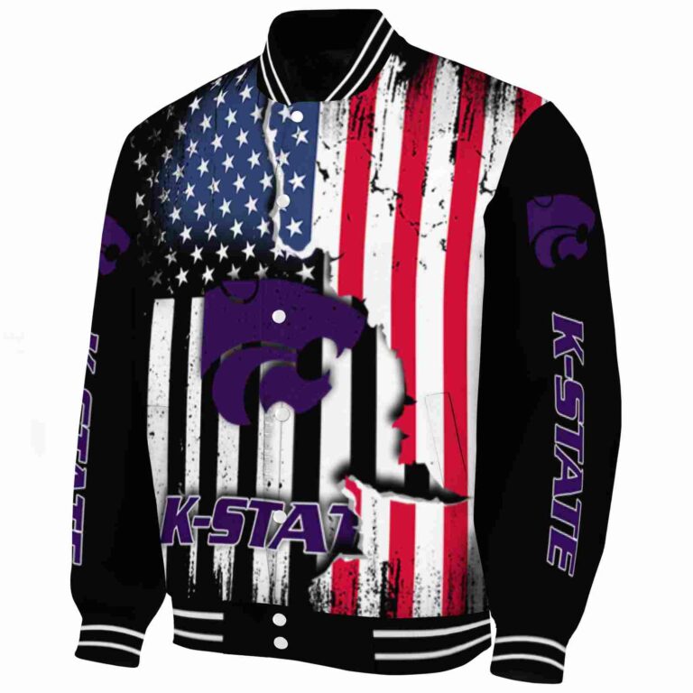 kansas state wildcats patriotic theme black jacket best selling jacketwow