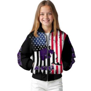kansas state wildcats patriotic theme black jacket top rated jacketwow