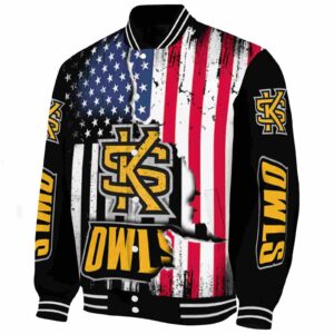 kennesaw state owls patriotic theme black jacket best selling jacketwow