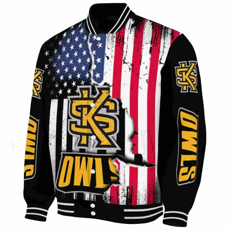 kennesaw state owls patriotic theme black jacket best selling jacketwow