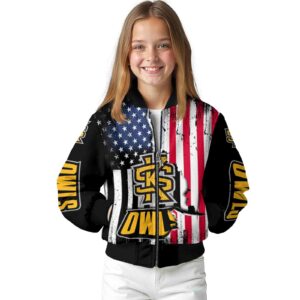 kennesaw state owls patriotic theme black jacket top rated jacketwow