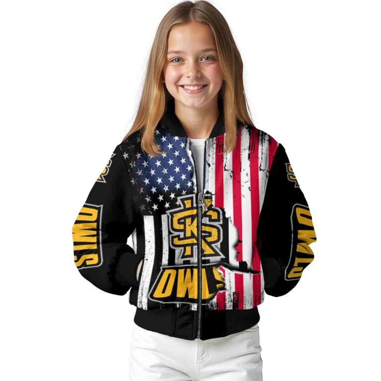 kennesaw state owls patriotic theme black jacket top rated jacketwow
