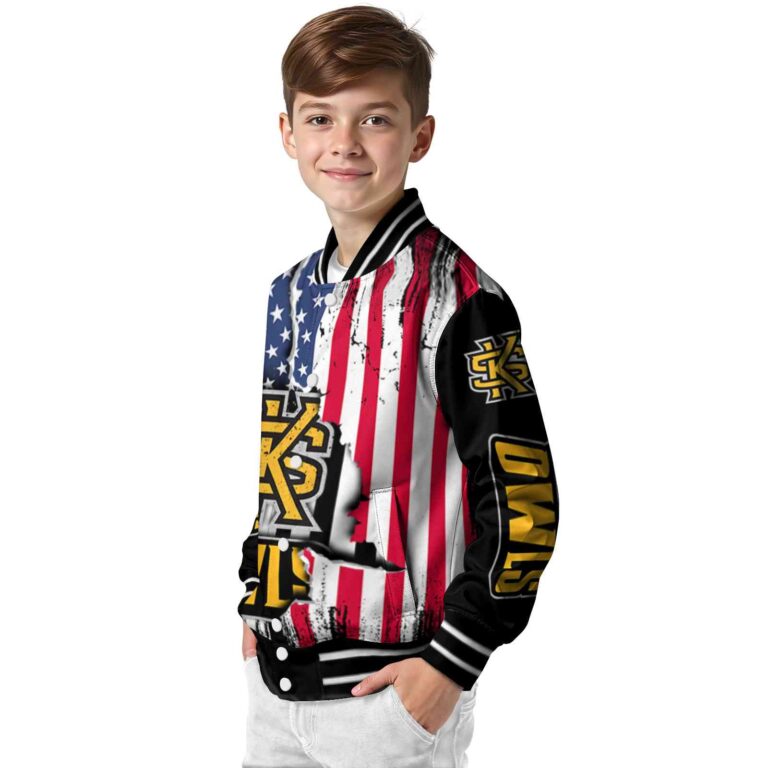kennesaw state owls patriotic theme black jacket trendy jacketwow