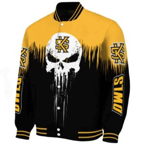 kennesaw state owls punisher skull gold black white jacket best selling jacketwow