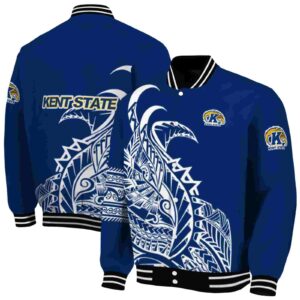 kent state golden flashes tribal art navy blue white black jacket fashion forward jacketwow
