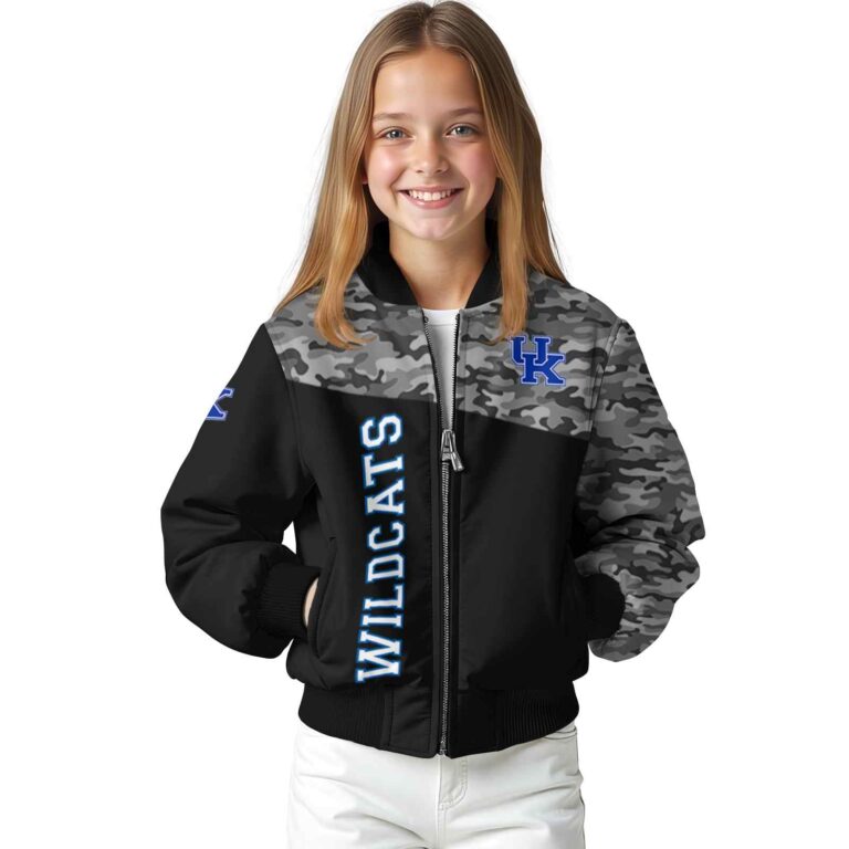 kentucky wildcats camo patchwork black jacket top rated jacketwow