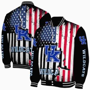 kentucky wildcats patriotic theme black jacket fashion forward jacketwow