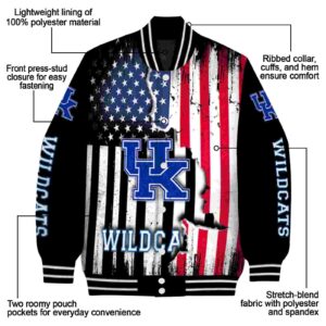 kentucky wildcats patriotic theme black jacket new arrival jacketwow